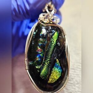 Handmade Fused Glass Pendant